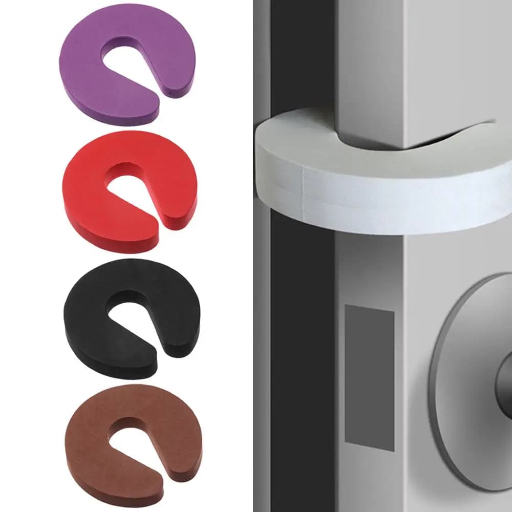 4 Pezzi Protezione Dita in Morbida Schiuma per Cucina e Camera da Letto, Fermaporta di Sicurezza