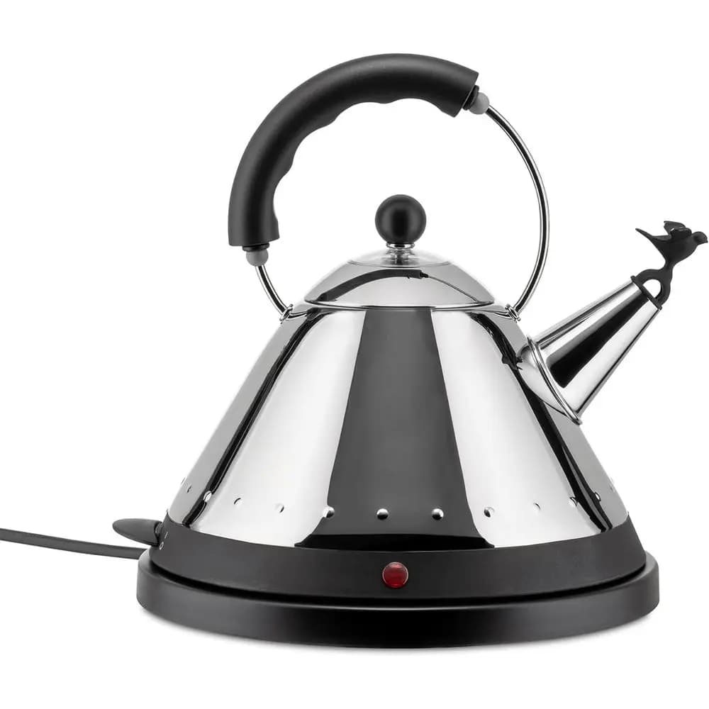 Bollitore elettrico in acciaio inox con manico in PA, nero, 20,7 x 31 x 18,5 cm