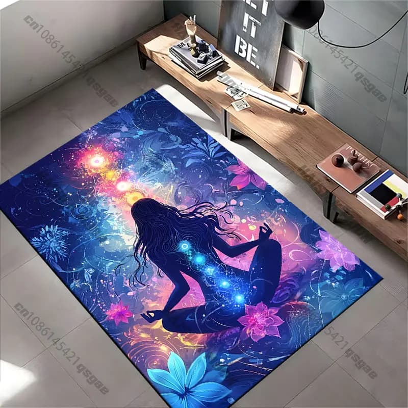 Chakra Meditation and Alignment Carpet, Living Room Decoration, Baby Catch Mat, Zerbino, Carpet