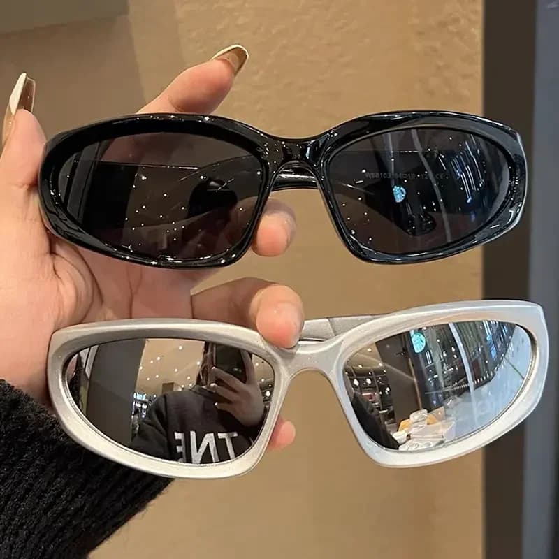 Nuovi Occhiali da Sole Sportivi Punk Y2K, Design di Marca per Donne, Occhiali Quadrati di Lusso per Uomini, Protezione UV400
