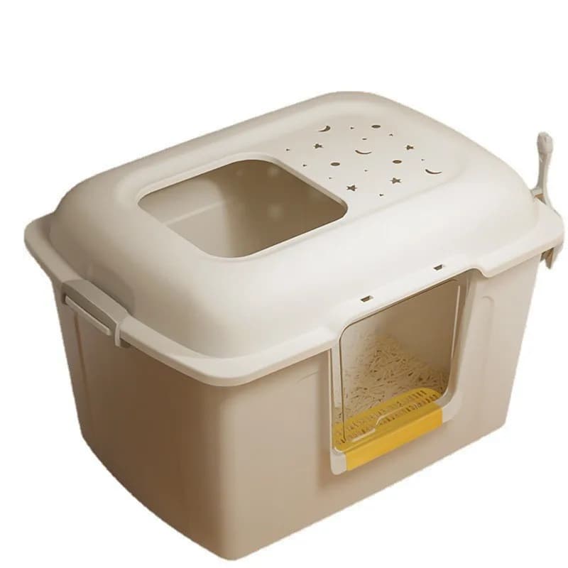 Scatola gigante per lettiera per gatti Toilette king size Forniture per Maine Ragdoll completamente chiuse semichiuse antispruzzo aperte