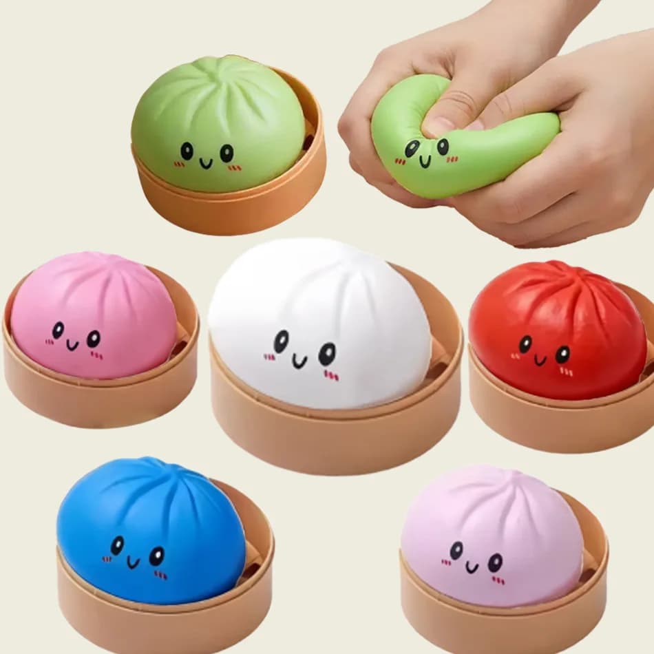 Oversized Dumpling Sensory Squeeze Toy For Realistic Play And Stress Relief Decompression Dough Gift Toy 2026 New