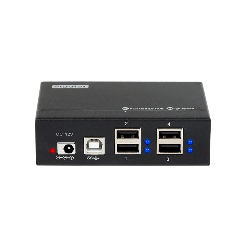 Hub USB 2.0 a 4 Porte A-142 Sipolar per Schede SD, Duplicatore USB, Hub Dati USB 480M/bps, Splitter