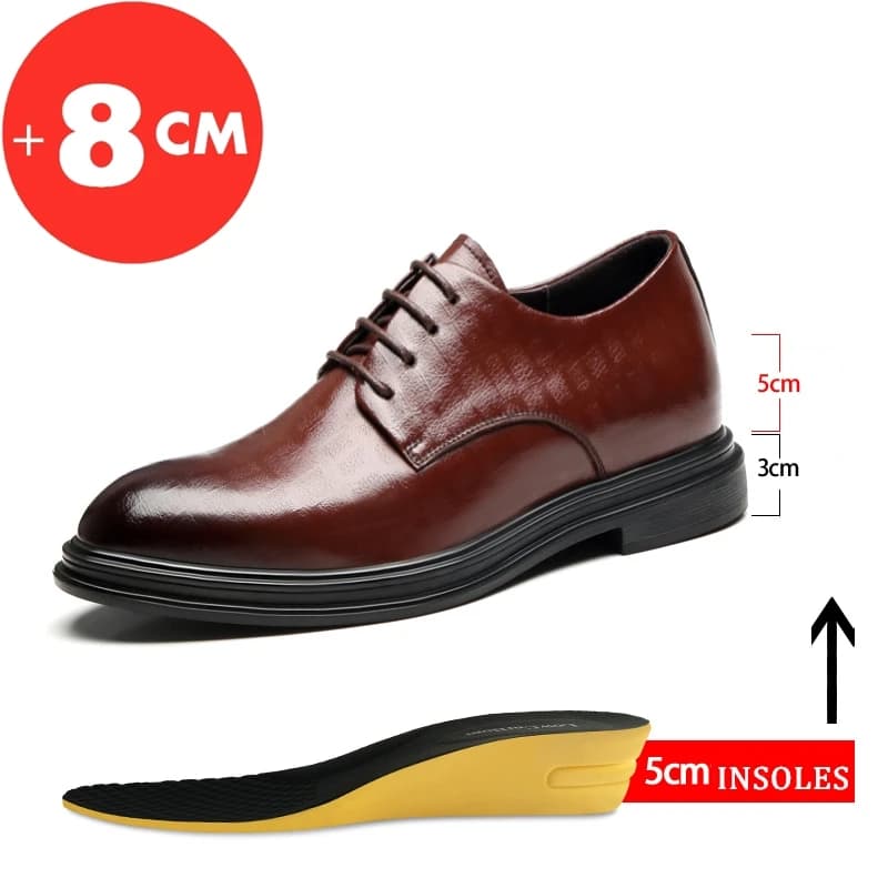 Scarpe con ascensore Scarpe eleganti da uomo 3/6/8 cm Scarpe formali da uomo Inverno/Primavera Classic Business Luxury Men Oxford Calzature Scarpe da completo