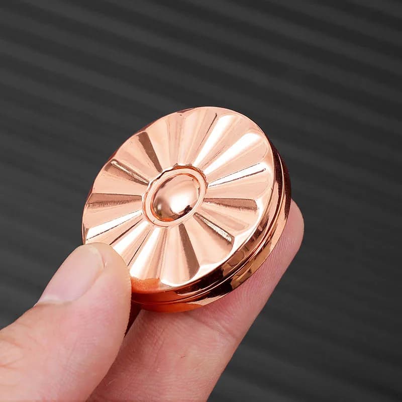 EDC Daisy Magnetic Push Slider Moneta sonora Giocattolo per adulti Fidget Spinner portatile per adulti Autismo Ansia ADHD Giocattolo antistress