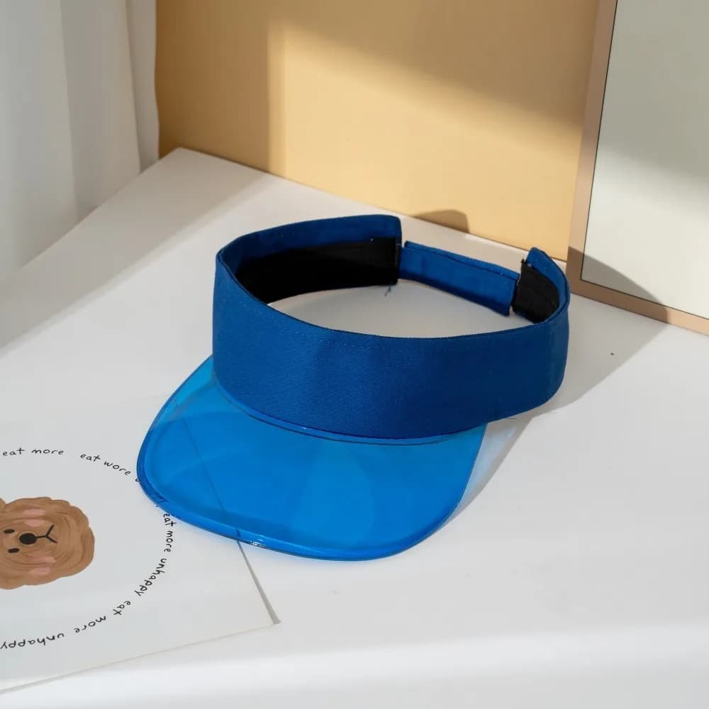 Cappello Estivo alla Moda con Protezione UV, Stampa Leopardata, Visiera Trasparente, Regolabile, Fresco e Leggero