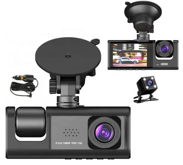 Vehicle video recording function for Dashcam night vision with IPS screen Wholesale 360 degree HD for car memory
