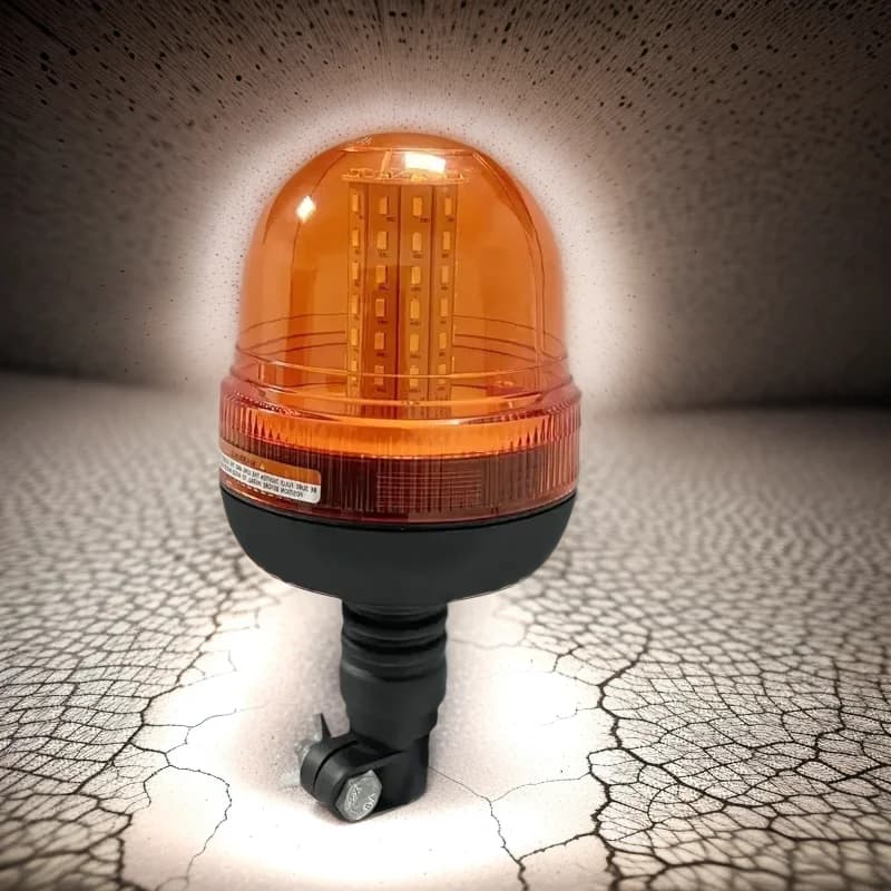 12V 24V 60 LED Ambra Camion Auto Trattore Avvertimento flessibile Luce stroboscopica di emergenza Montaggio Lampeggiante Faro Lampada di segnalazione rotante