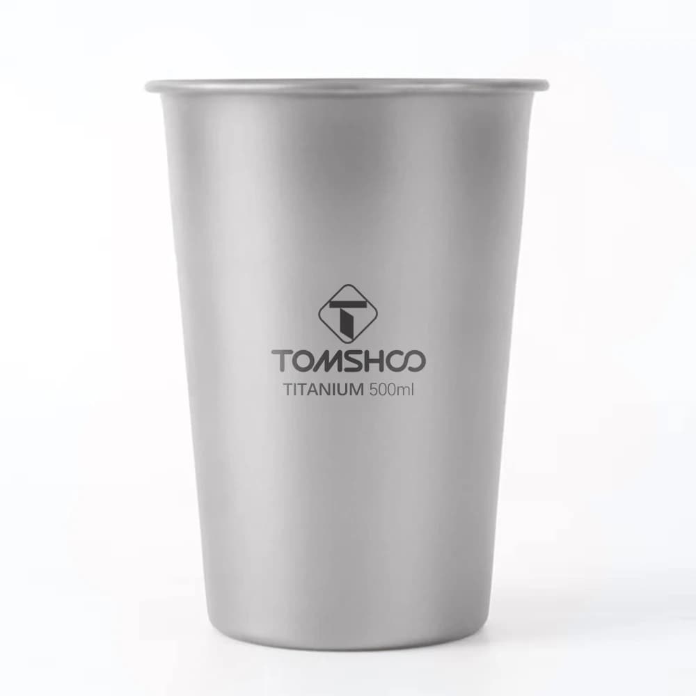 Outdoor Camping Ti Cup 500ml Pure Ti Water Cup Beer Mug Portable Outdoor Cup