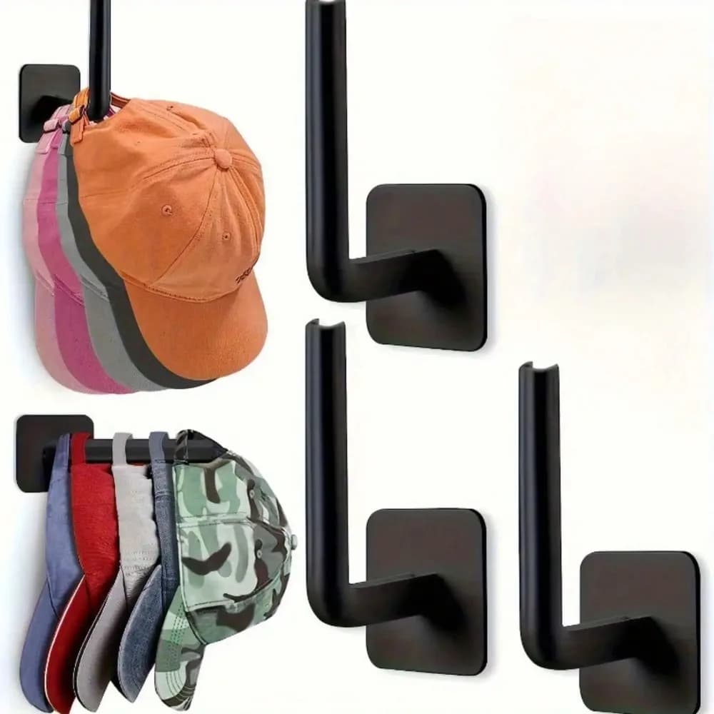 Confezione da 1/2 ganci adesivi in plastica - Forte adesione, ganci da parete senza chiodi, adatti per riporre oggetti in cucina e bagno, antiscivolo