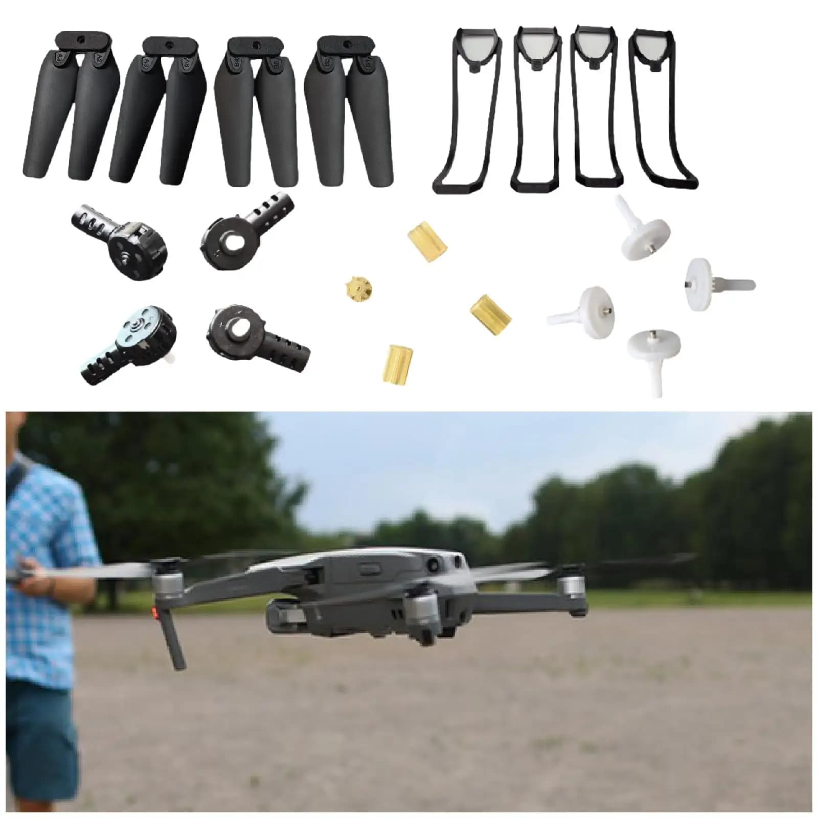Componenti dell'ingranaggio del motore del drone RC e dell'elica per quadricottero E525 S89