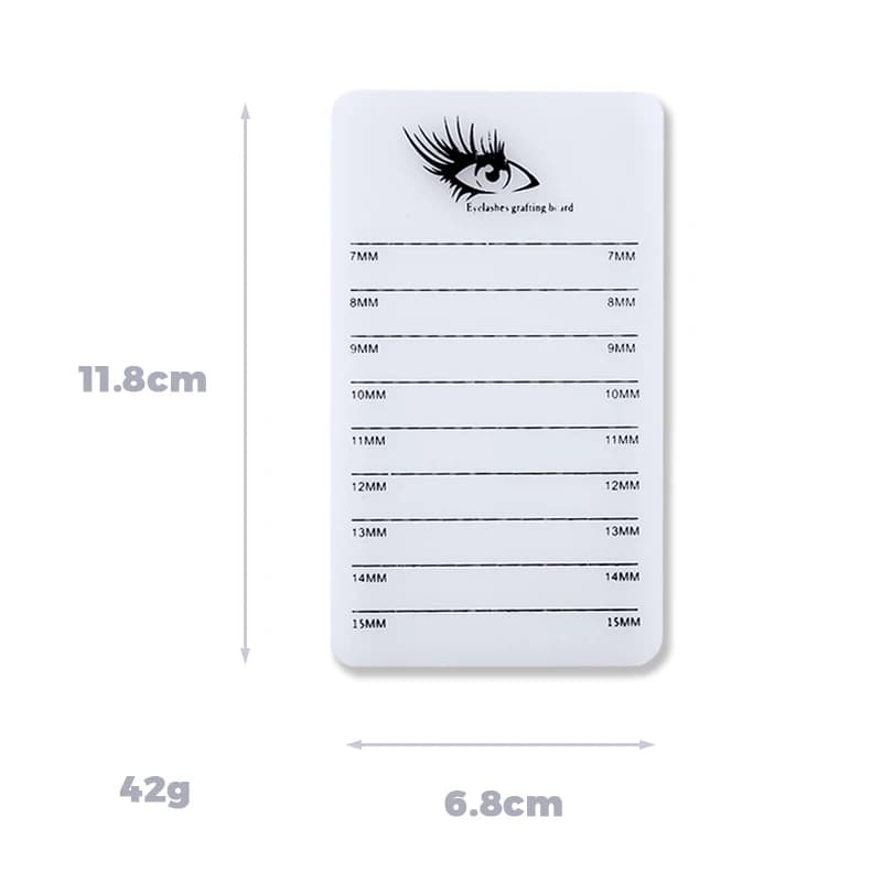 1 pcs. Acrylic Display for Fake Eyelashes 7-15mm, Eyelash Door, Eyelash Extension Plate, Women Makeup Tools