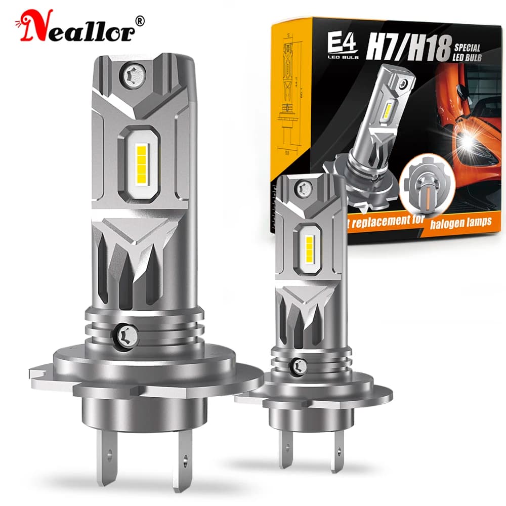 2x H7 Led Canbus nessun errore faro 360 ° H18 lampadine per auto 12v 55w lampade a diodi ad alta potenza per BMW VW Passat Golf Hyundai Audi Skoda