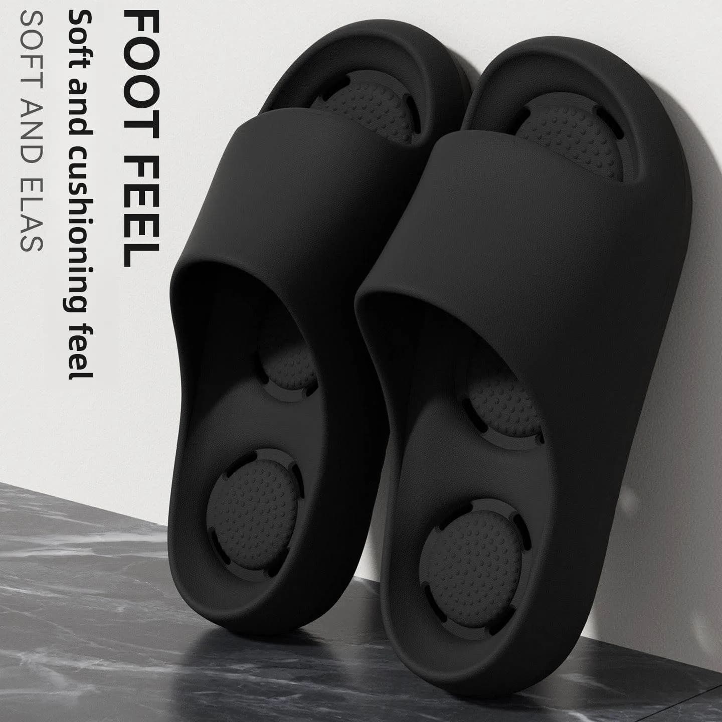 Bathroom Slippers Men's 2026 New Indoor Home Massage Bath Thick Bottom Anti-slip Leakproof Quick Dry Cool Slippers Women