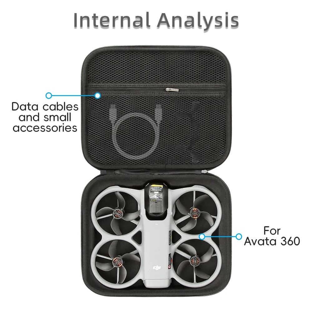 Portable 360 bag for DJI Avata, Protective Housing Anti-shock, Container Durable for Transport, Protective Accessories