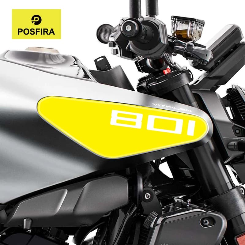 POSFIRA Motorcycle Fuel Tank Sticker 3D Epoxy Resin Decals for Husqvarna Vitpilen 801 2025 Vitpilen801 Motorbike Accessories