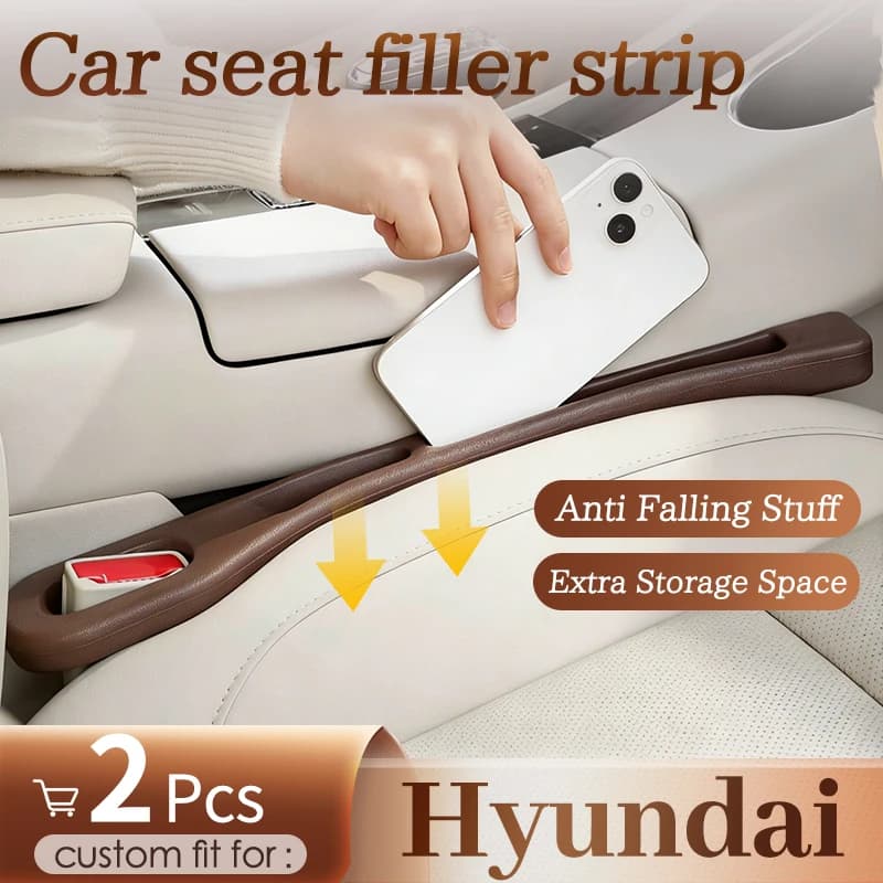 Striscia impermeabile per sedile auto Hyundai, striscia portaoggetti per fessure dell'auto, espande lo spazio senza occupare il spazio per le gambe.