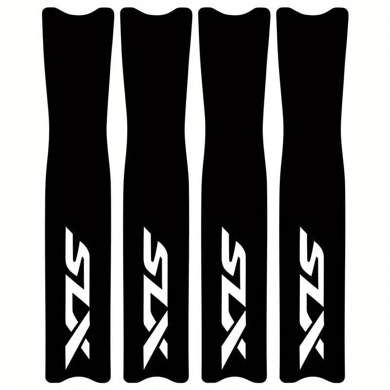 4PCS - Mountain Bike Crank Arm Sticker Set, Multicolor Waterproof Vinyl Decal for Bicycle