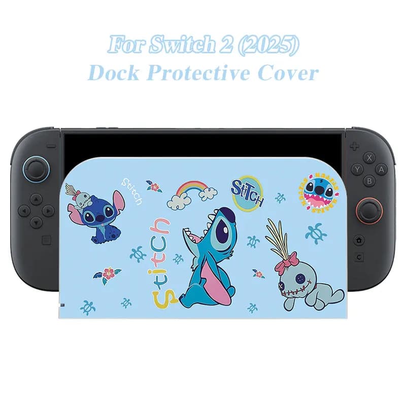 Cover Protettiva Decorativa con Design Cartoon per Nintendo Switch 2, Piastra Frontale Sostitutiva per Dock di Ricarica TV