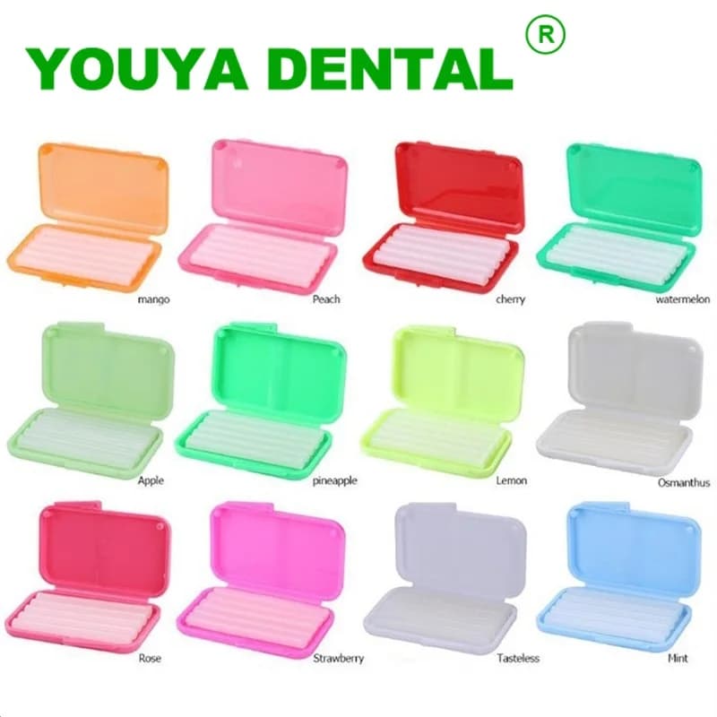 10 boxes orthodontic dental wax fruit flavor wax braces to relieve anxiety and pain teeth whitening tool for oral hygiene