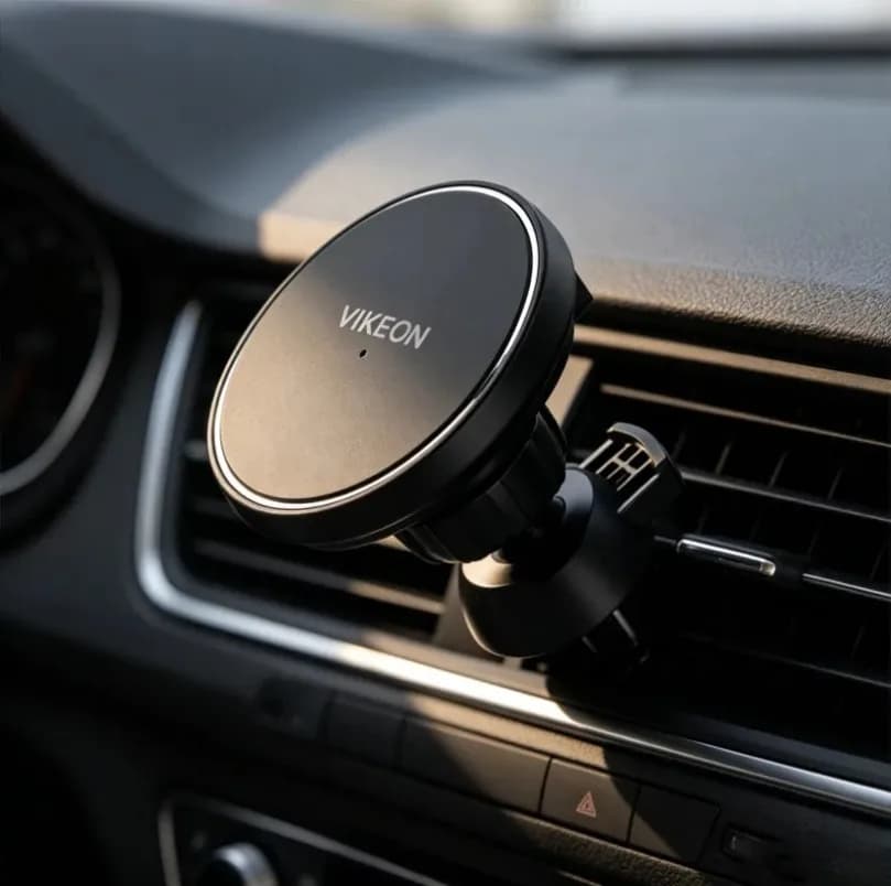 Magnetic Car Phone Holder Wireless Charger 15W 360° Rotation Air Vent Mount Strong Magnet for iPhone 16 15 14 13 12