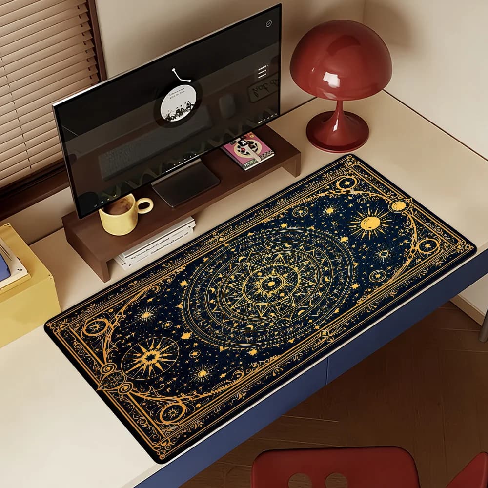 Art Magic Tarot Card Mouse Pad For Office Gaming And Keyboards Non-Slip Large Waterproof