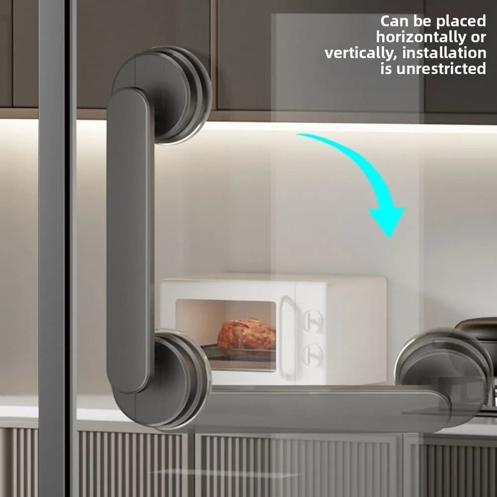 Maniglia per porta con ventosa rimovibile, antiscivolo, per bagno e doccia, senza foratura, impermeabile (1/2 pezzi)