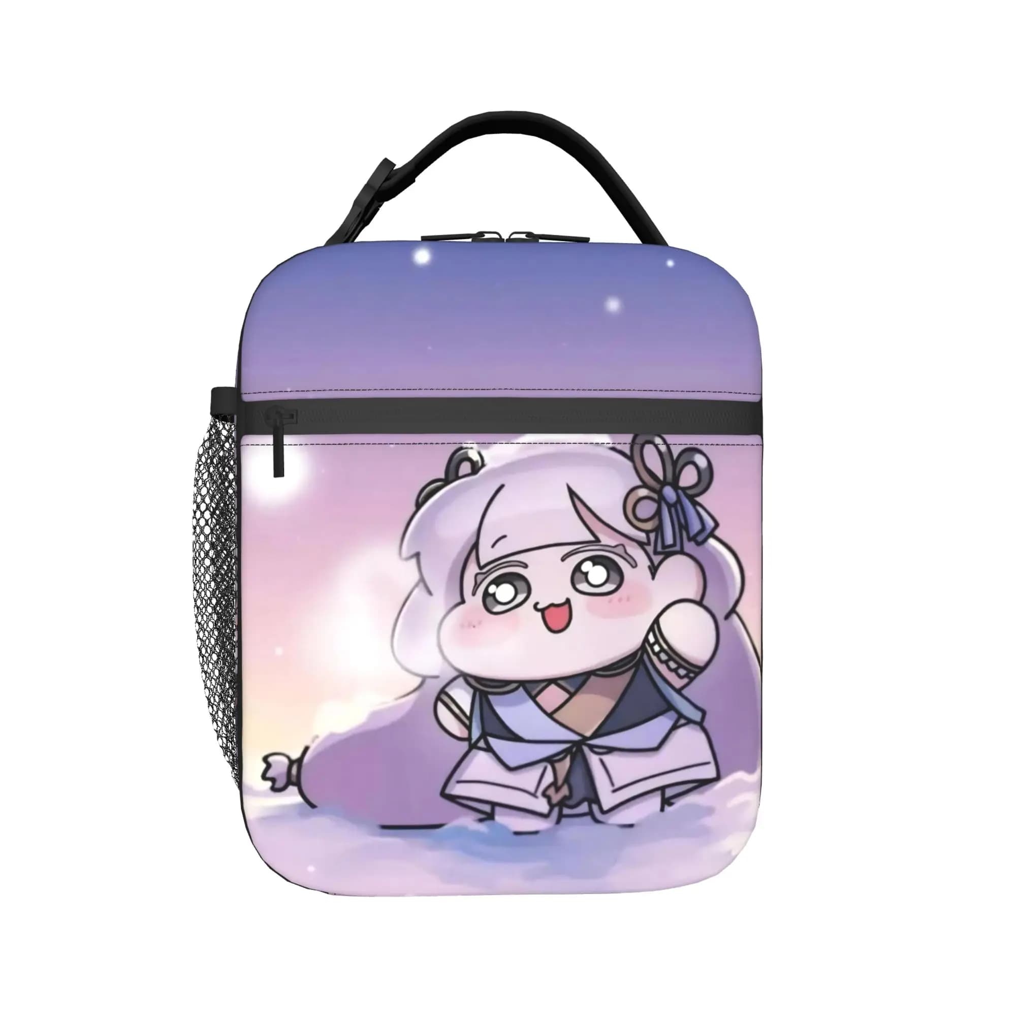 Trickcal C-Chibi Go Games Merch Borsa termica per il pranzo, per viaggi, contenitore per alimenti, contenitore termico portatile per il pranzo