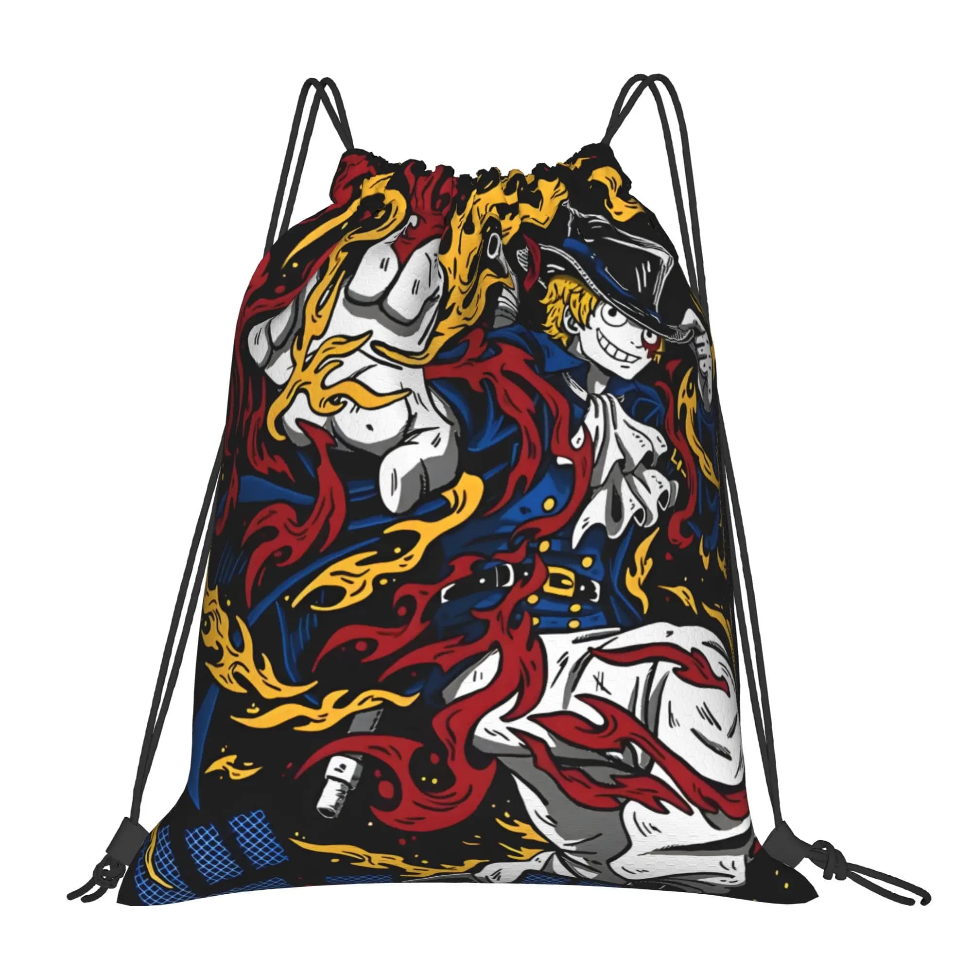 1 pezzo Sabo One Piece Kawaii Borse con coulisse per scarpe sportive, portaoggetti multifunzione per adolescenti, portatile