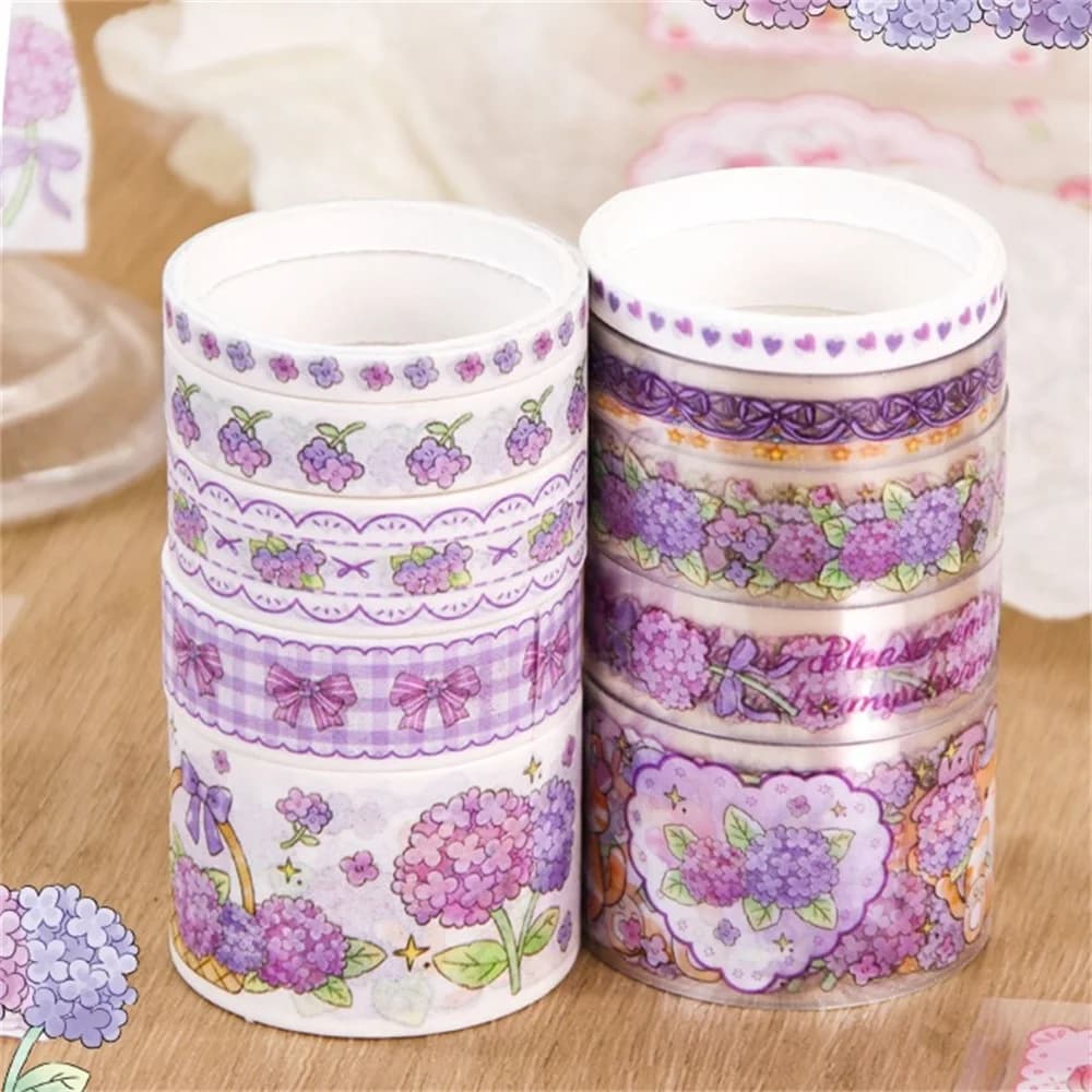 10rolls Kawaii Cartoon Decoration Tape Set DIY Diary Journal Scrapbooking Material Creative Aesthetic Stationery Supplies
