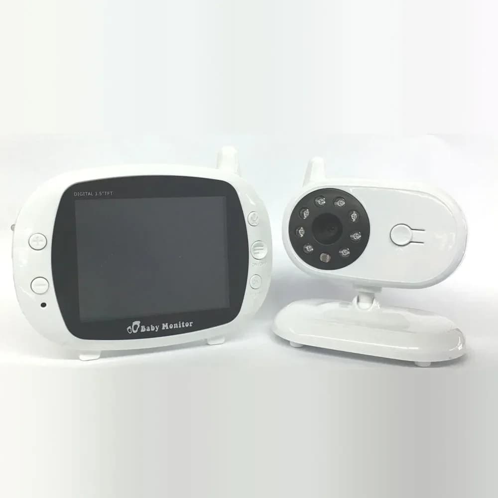 Baby monitor digitale wireless da 3,5 pollici Visione notturna Culla Musica Monitoraggio della temperatura ambiente Citofono bidirezionale 850M