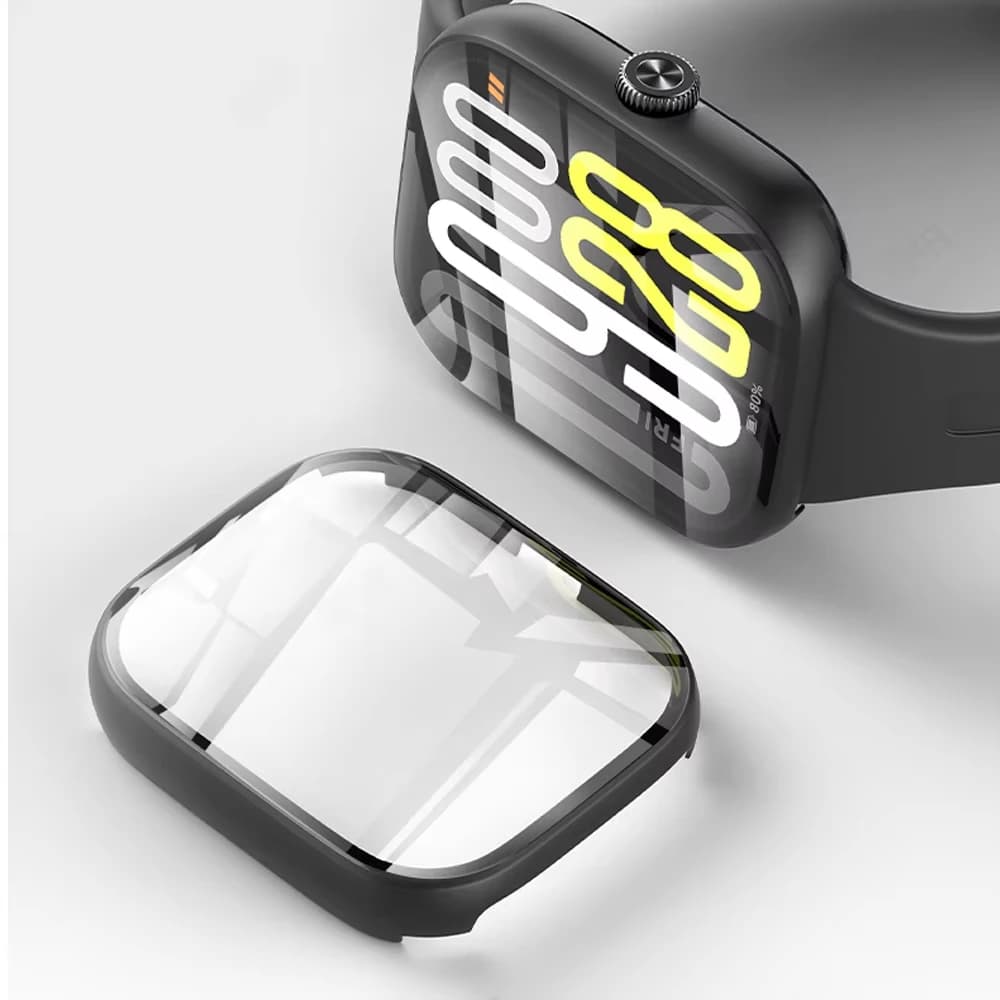 Tempered Glass + Case for Xiaomi Redmi Watch 5 4 6 Accessories Screen protection with rigid PC protective frame for all corners Cover for Redmi Watch5