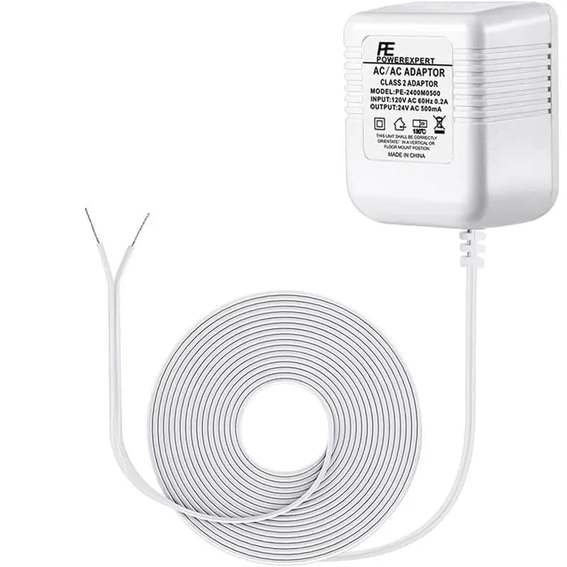 Ultimo Modello di Trasformatore 24V per Campanello Video Ring, Adattatore con Cavo C da 5 Metri per la Maggior Parte dei Campanelli Video