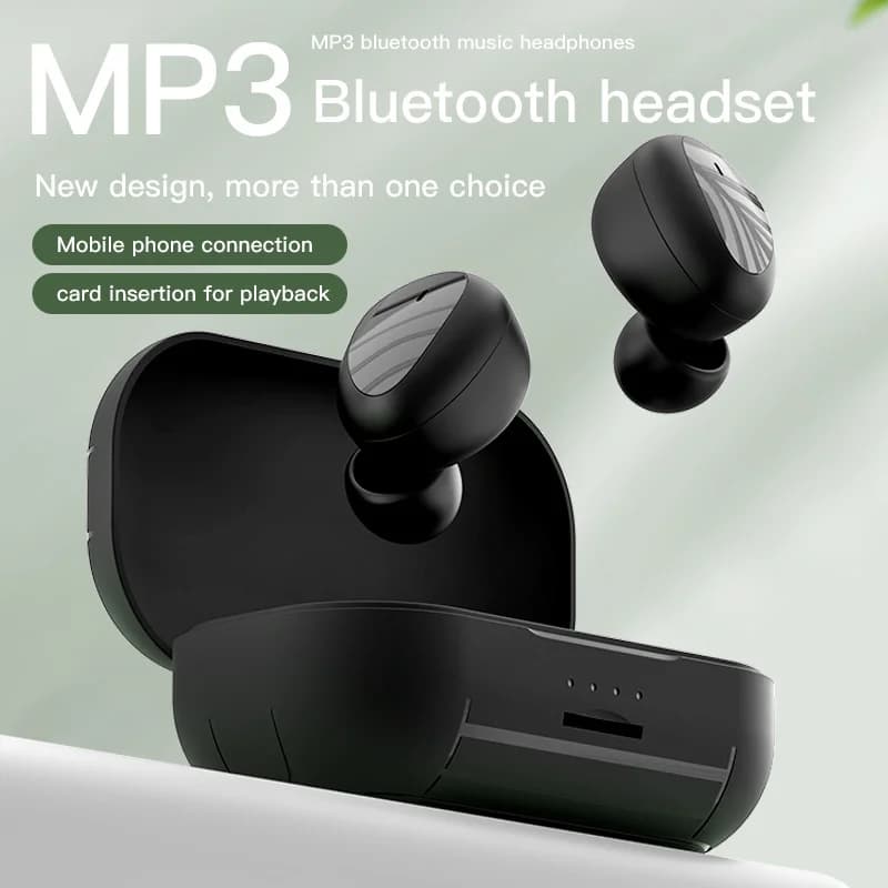 Bluetooth earphones with HiFi Sound Effect, Card Insert Support, In-Ear Style, Bluetooth 5.3, MP3 Player with 32GB Memory