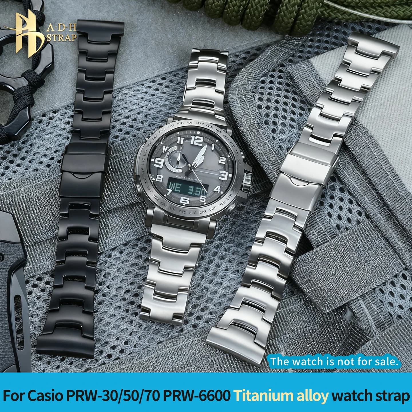For Case PRW-30/50/60/70YT PRW-6800/6900 Light Titanium Alloy Watch Strap PRW-6600 PRG-650 Titanium Bracelet 23mm24mm Man