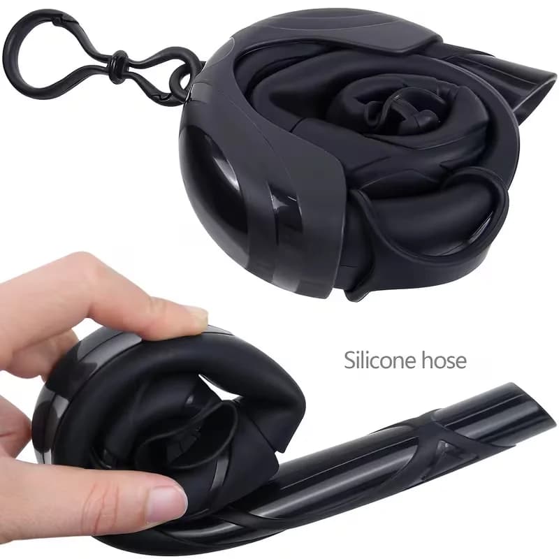 Boccaglio da Immersione in Silicone Morbido, Portatile e Pieghevole, Facile da Respirare, Attrezzatura per Immersioni Subacquee, Apnea, Pesca Subacquea e Nuoto