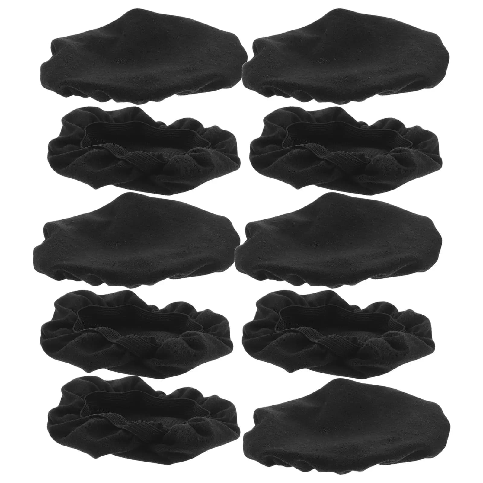 10Pcs Headphone Dust Covers Stretchable Washable Headset Ear Pads Protective Cover for Gaming Studying Work Travel