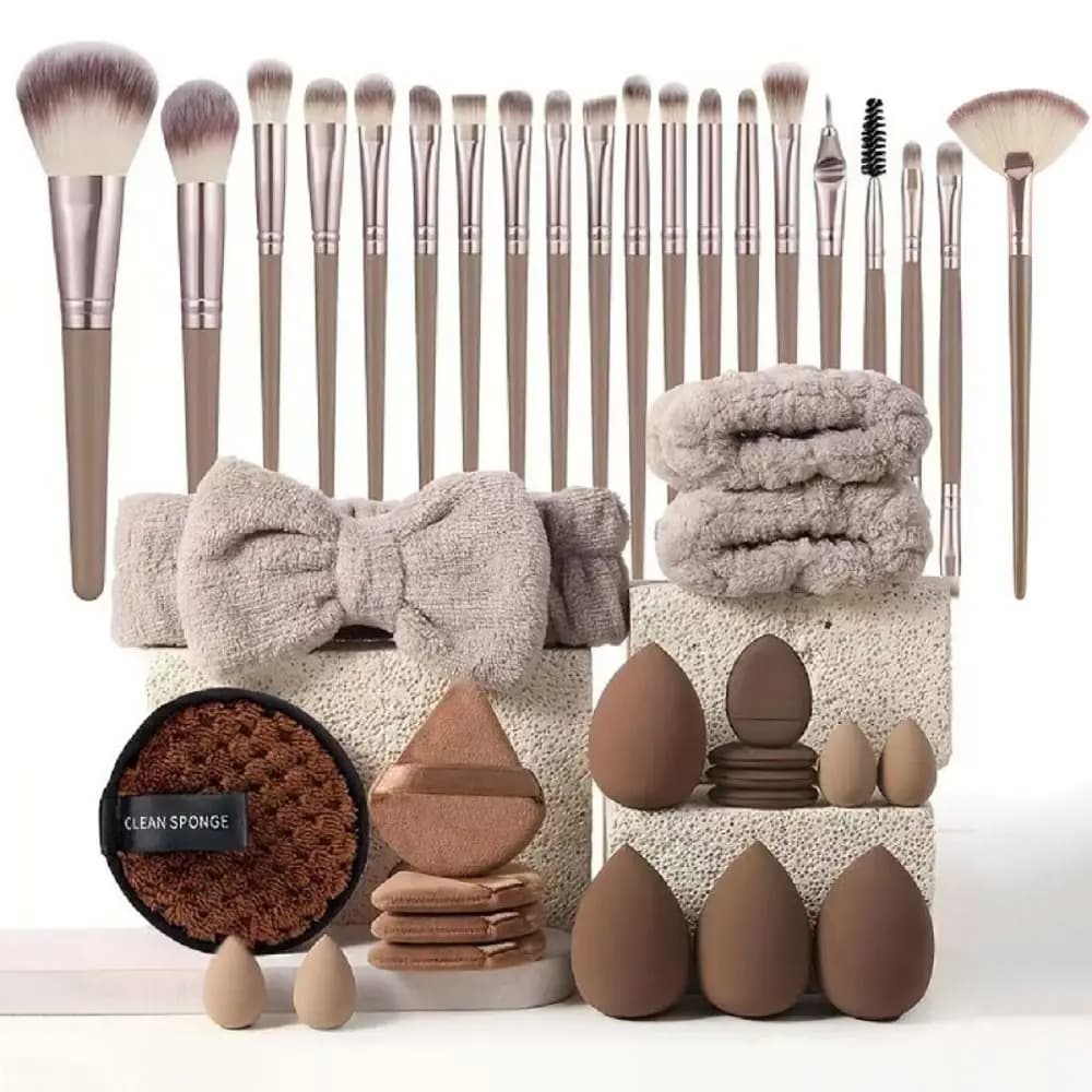 20/40 Piece Soft Makeup Tools Kit, Professional and Confortable, for Cleaning Hair, Bracelets, Umbrellas and Blush