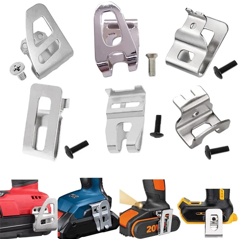 Gancio per cintura per trapano elettrico portatile per Makita/Bosch/Dewalt/Milwaukee/Ryobi/Worx 18V 20V Ganci per clip per supporto chiave per trapani a batteria