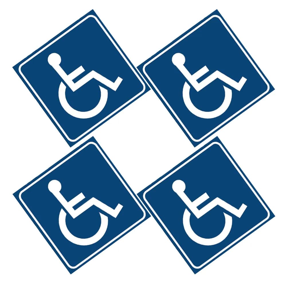 Senior Stickers Table Car Window Decals Mobility Scooter Seat Cover Door Sign Handicap