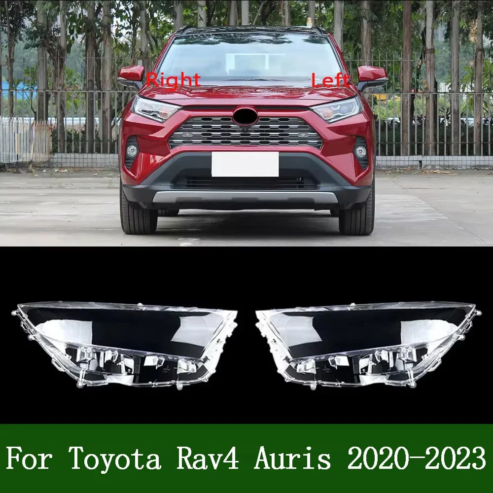 For Toyota Rav4 Auris 2020 2021-2023 Transparent Headlight Cover Headlamp Shell Clear Lens Plexiglass Replace Original Lampshade