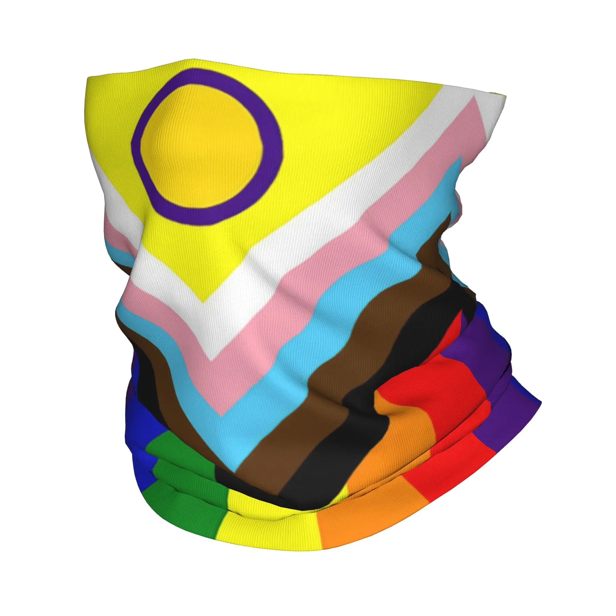 Bisexual Pride LGBT Bandana Neck Gaiter Pink Blue Rainbow Gay Friendly Wrap Scarf Multi-use Headband Running Unisex Adult