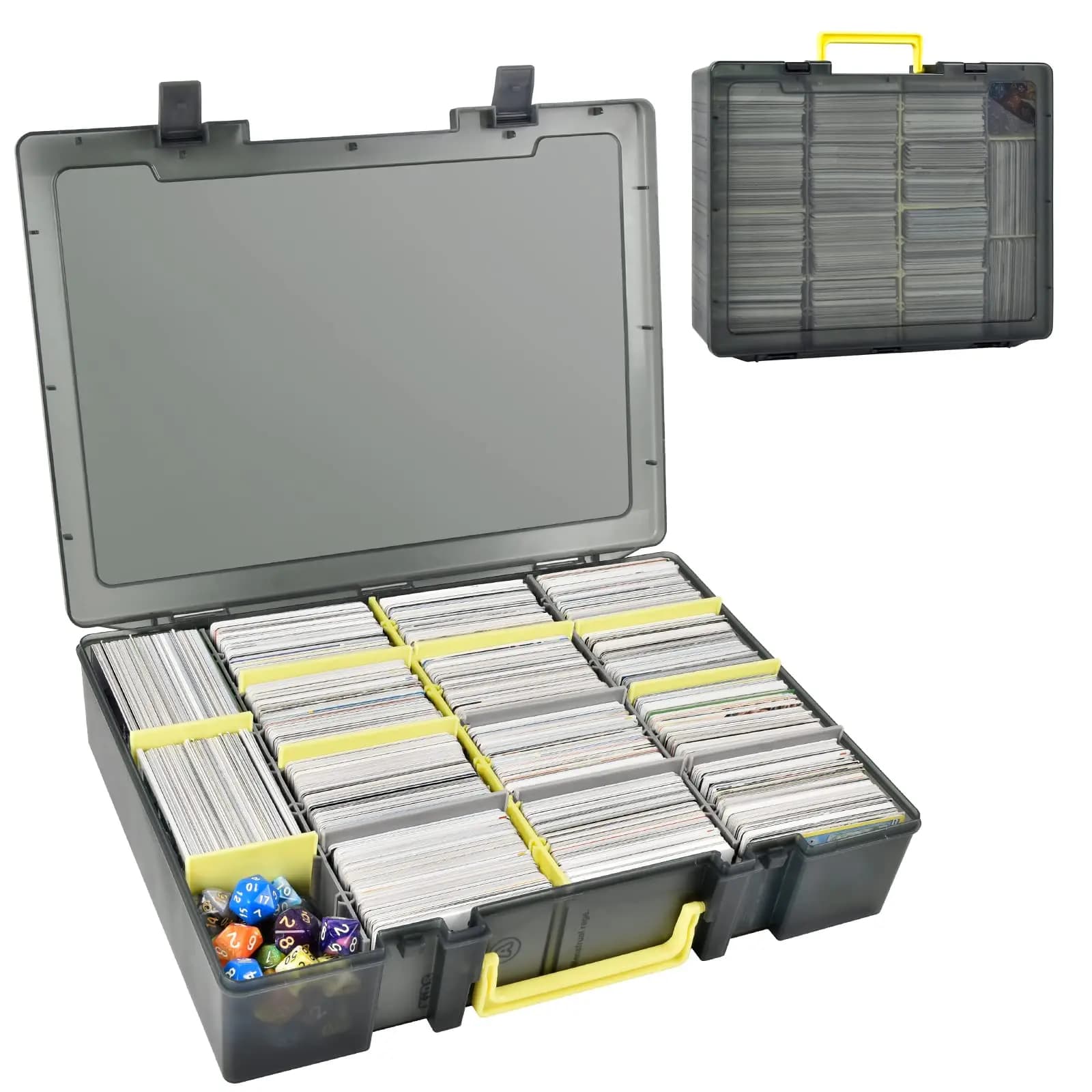 Collectable card holder box, over 2300 card holder organizer compatible with PM TCG/for Yugioh/for CAH/per phase 10