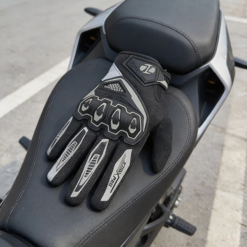 Breathable Lightweight Summer Motorcycle Gloves Full Finger Touchscreen Glove for Men Women Motorbike Non-Slip Riding Gloves