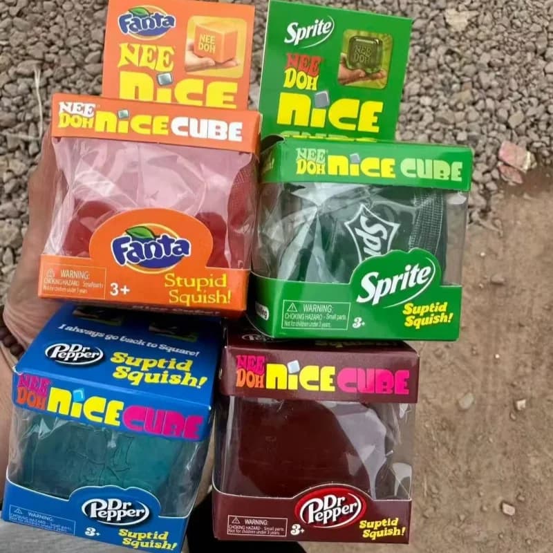 Nuovi Giocattoli Sensoriali Nee doh Nice Cube, Blocchi Anti-Stress, Puzzle per Alleviare lo Stress, Scatola Sorpresa per Adulti