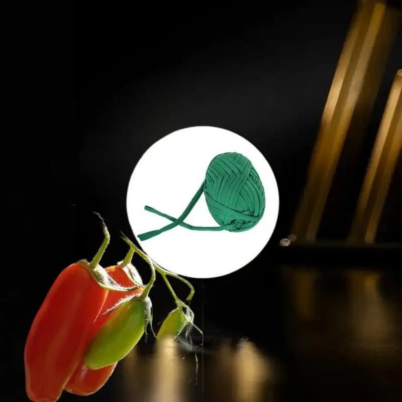 Corda da giardino verde pezzo: fascetta per piante con strisce di stoffa, adatta per la gestione dei cavi in ufficio e nel giardino