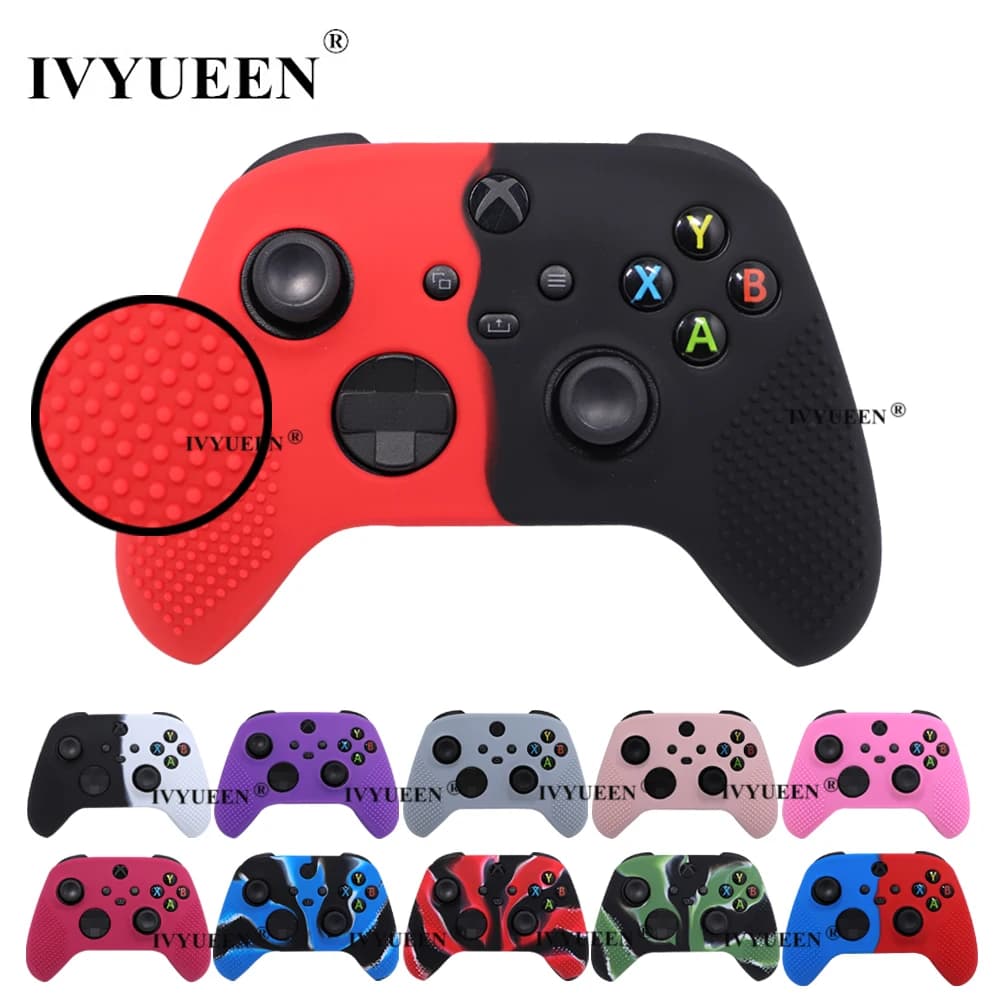 IVYUEEN MixColor Pelle protettiva in silicone per XBox Serie SX XSS XSX Controller ThumbStick Grip Caps Gamepad Cover protettiva