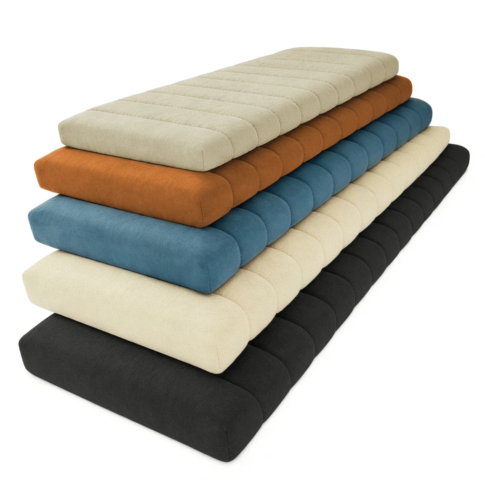 Cuscini personalizzati lunghi 4 cm in velluto Teddy per panche, sedie da finestra, materassi lunghi, imbottiture per sedute, cuscini decorativi, altalene