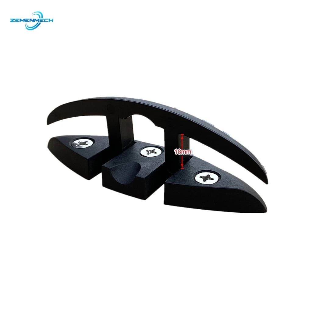 Cleat Pieghevole a Scomparsa in Nylon da 130mm per Barche a Vela, Kayak, Imbarcazioni Marine, Accessori per Ormeggio e Fissaggio Cime e Corde