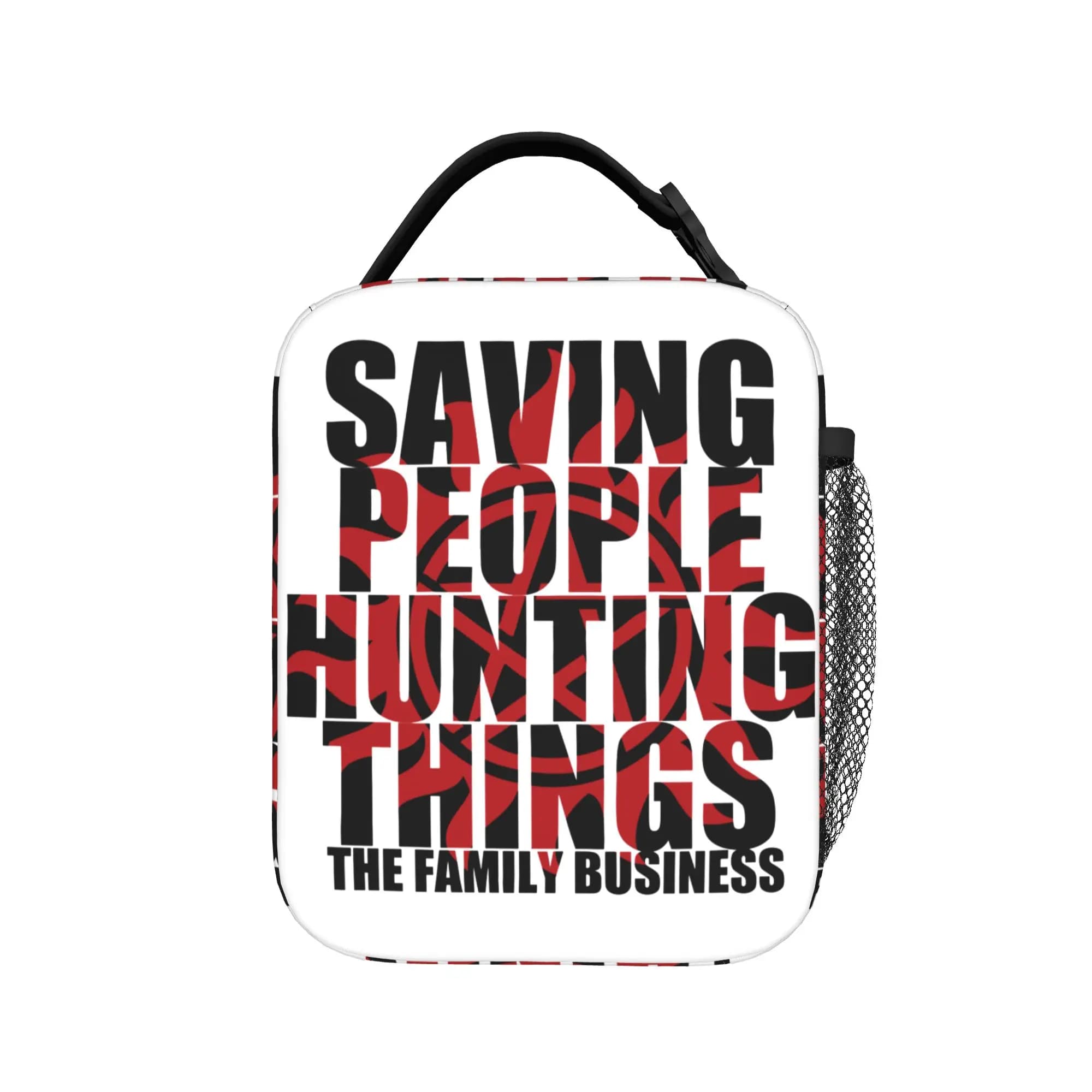 Borsa Termica Grande Supernatural Saving People Hunting Things, Contenitore Porta Pranzo Isolato, Borsa Frigo per Alimenti